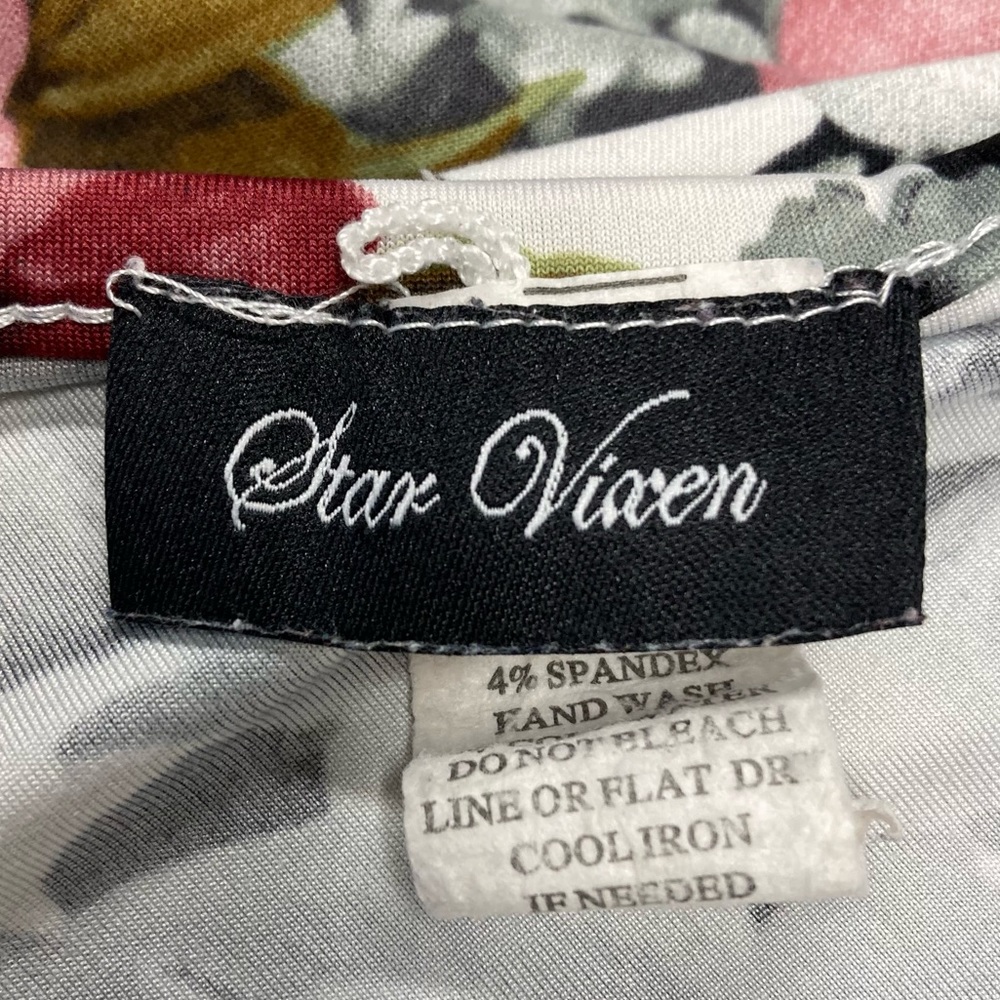 Star Vixen Floral top XL With Asymmetric Bottom - Picture 3 of 5
